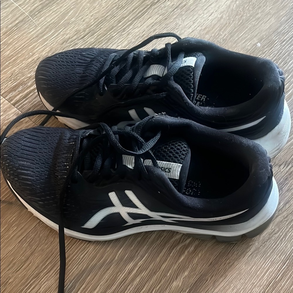 ASICS Black and White Athletic Sneakers
